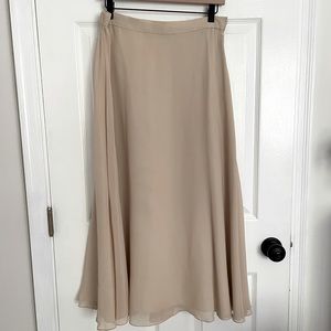 VTG Niteline 100% silk chiffon midi-maxi skirt L/14